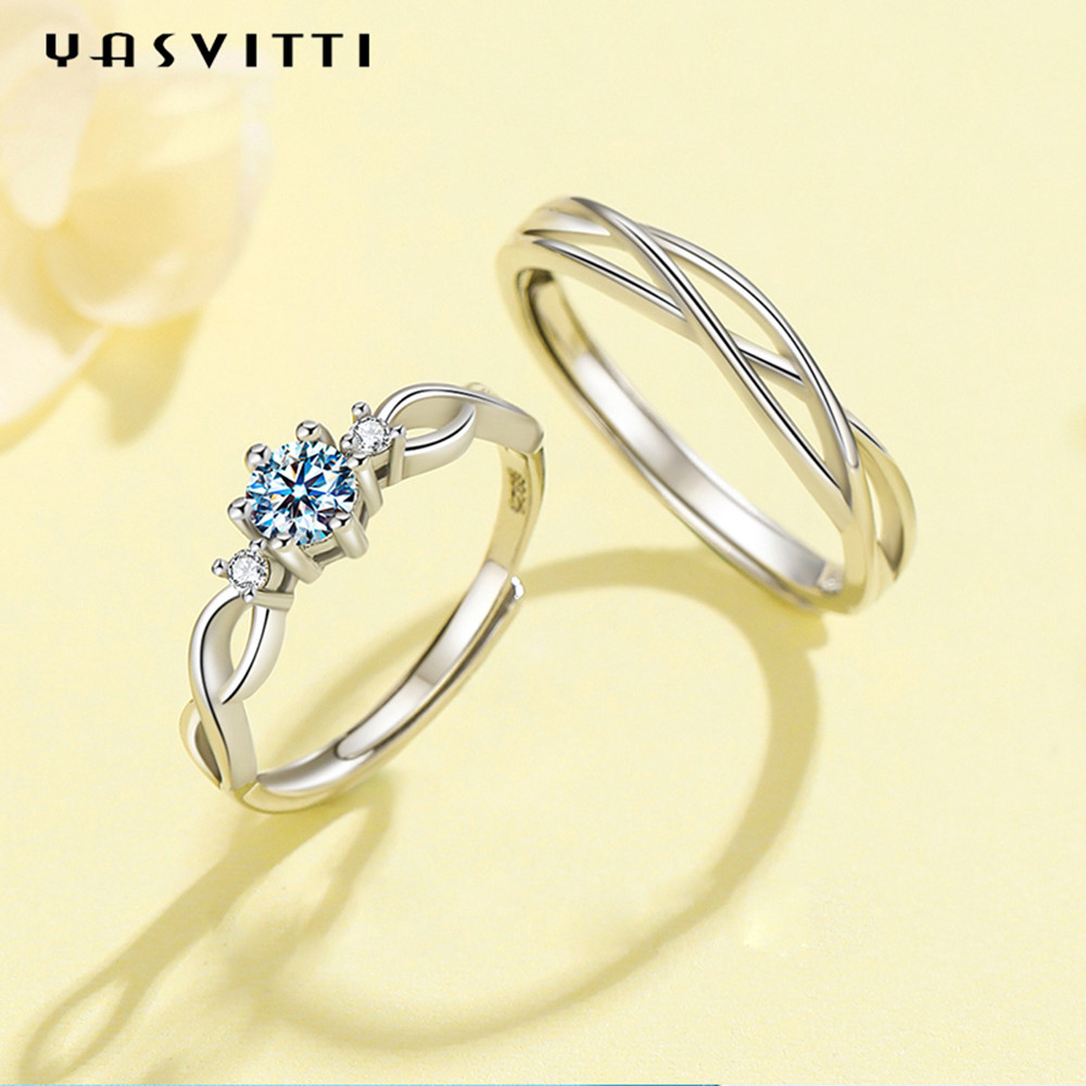 0.21cm 0.071oz Sterling Silver Jewelry Rings ODM Rhinestone Zircon Engagement Ring