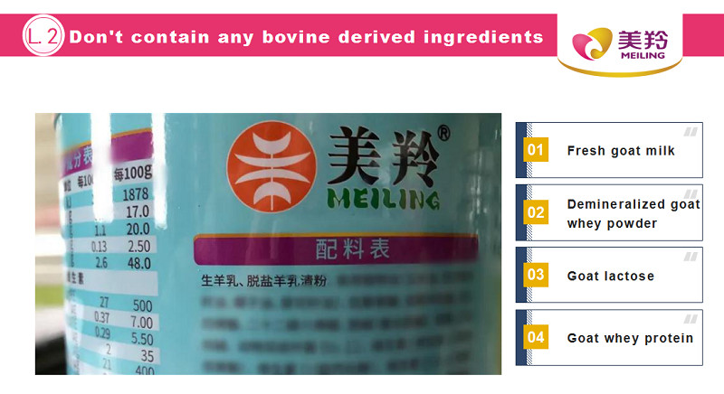 36 Months 800gm Infant Baby Formula Goat Milk Powder