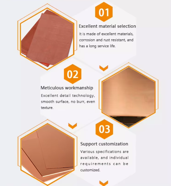 Brushing Solar Reflective Film Bending Cutting Brass Non Alloy Copper Sheet