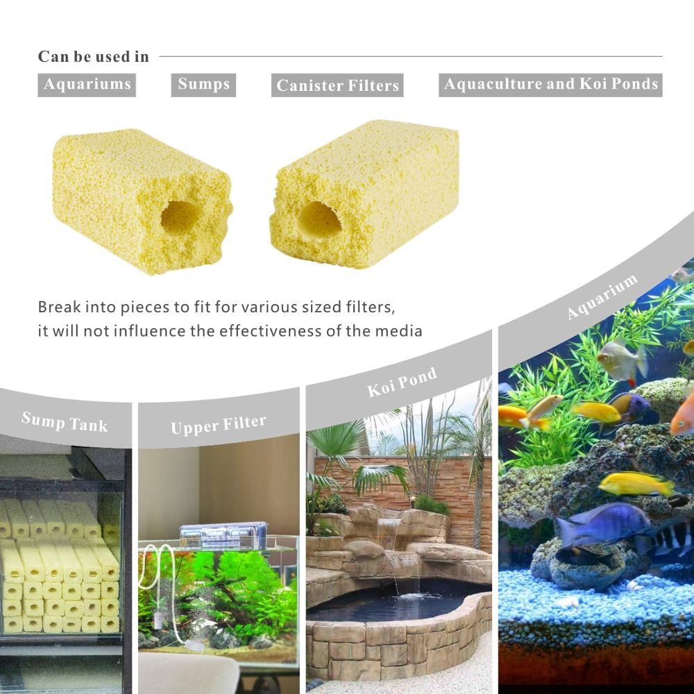 Biological 6.2 Inch Aquarium Filter Media Tourmaline Increase Dissolved Oxygen