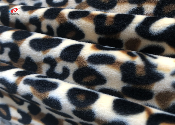 250GSM Paper Print Plush Spandex Velvet Fabric For Baby Blanket Garment