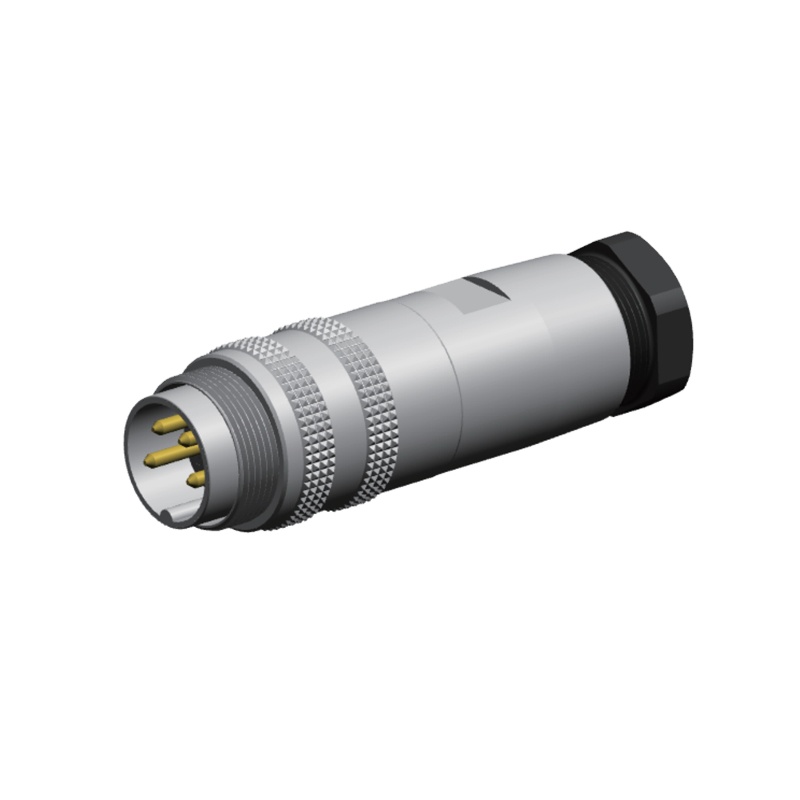 TPU GF 7A PA66 M16 Circular Connector REACH 60V Metal Solder Male