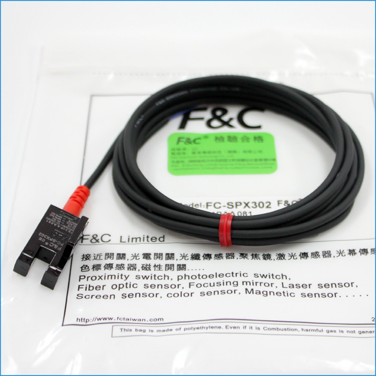 5V- 24Vdc Slotted Optical Sensor 5mm Sensing NPN NO.NC F-shaped Photomicro Sensor