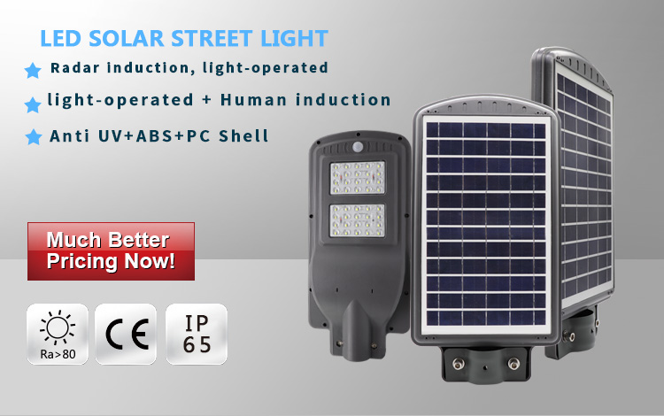 cheap ip65 outdoor mini all in one module motion garden solar led street light with pole 20 watt