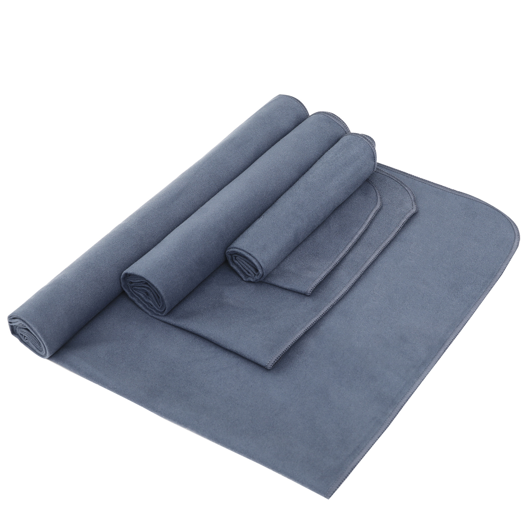 Aquacool 60x120cm Quick Dry Microfiber Surf Volleyball Beach Towel 3 Packging Gray