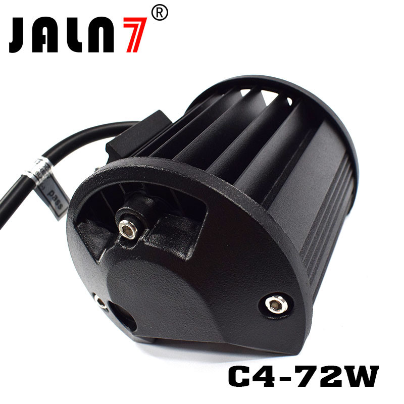 LED Light Bar JALN7 72W 4Rows Combo Beam LED Driving Lamp Super Bright Off Road Lights LED Work Light Boat Jeep