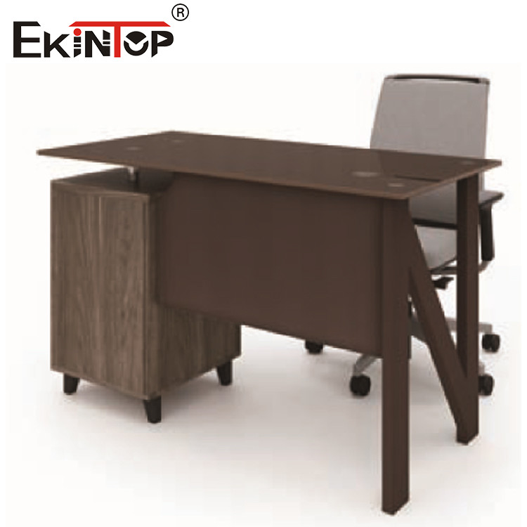 glass top computer desk