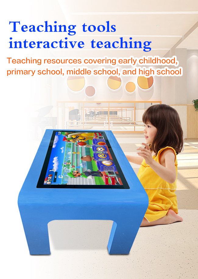 Interactive Kids Game Multitouch Table With Touch Screen Kids Education LCD Touchscreen Desk