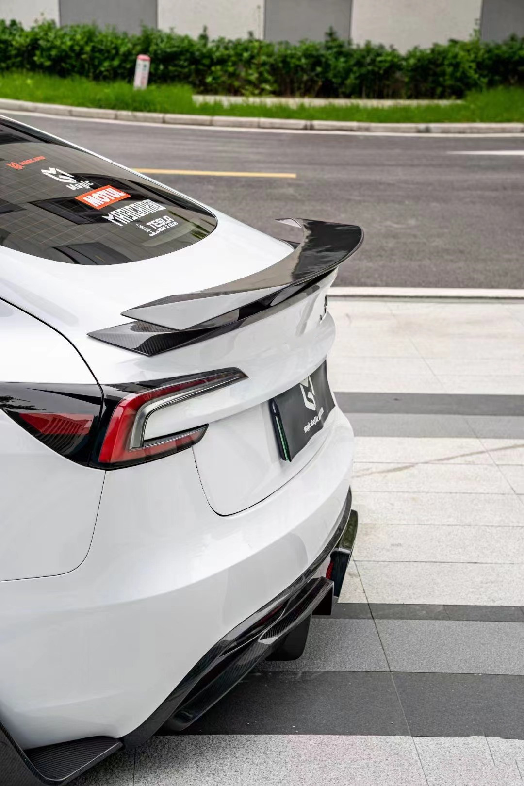 Carbon Fiber Tesla Model 3 Body Kit New Repair Tesla Side Skirt Front Lip Diffuser