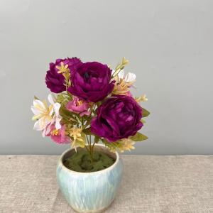 Simulated Heavenly Fragrance Peony Bouquet Fake Flowers Peach Fragrance Plastic