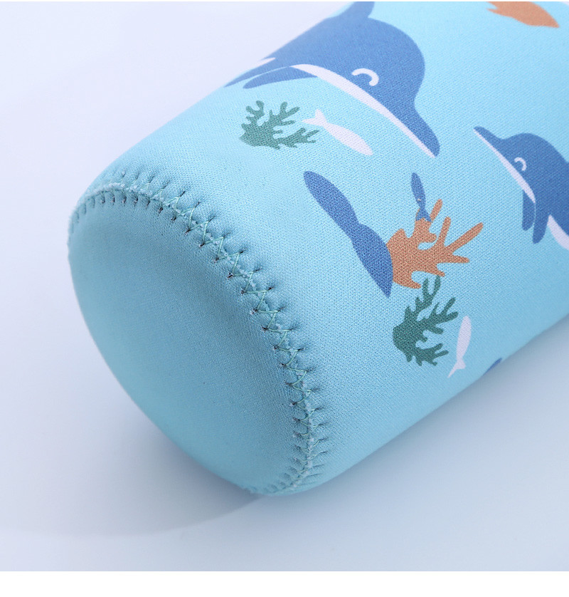 Cartoon Design Insulated Neoprene Baby Bottle Cover With Strap