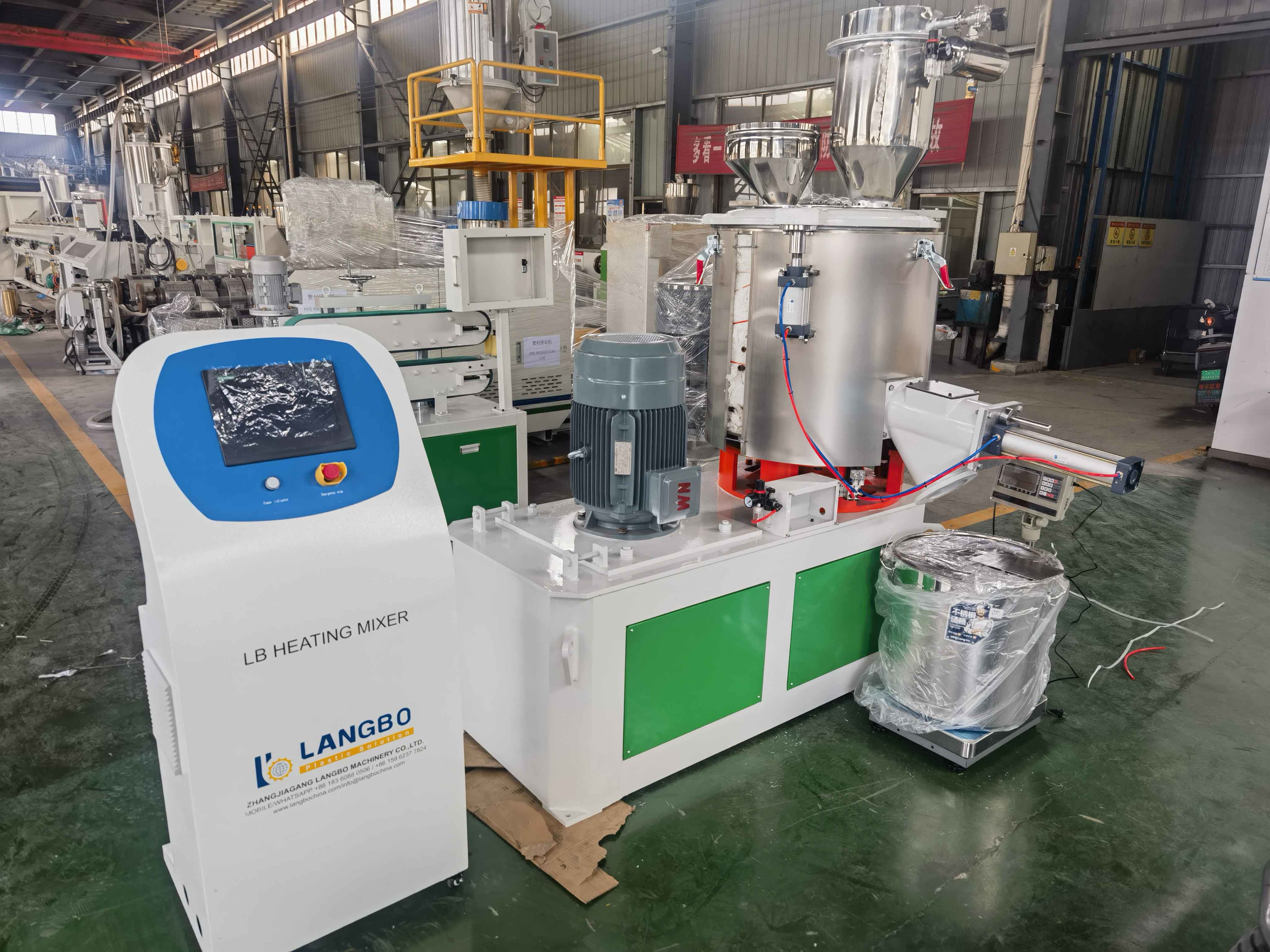 Stirring Drying Coloring Resin PVC PP PE Rubber Chemical Mixing High Speed Heating & Cooling Plastic Mixer
