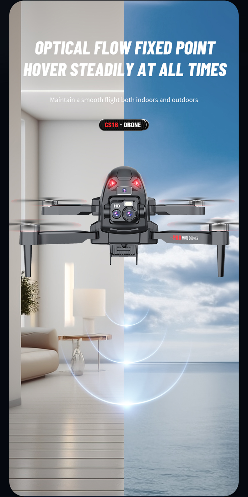 Remote Control Drone Helicopter Aerial Shooting 4k Hd Camera Drone Fpv Quadcopter with Strong Endurance Brushless Motor