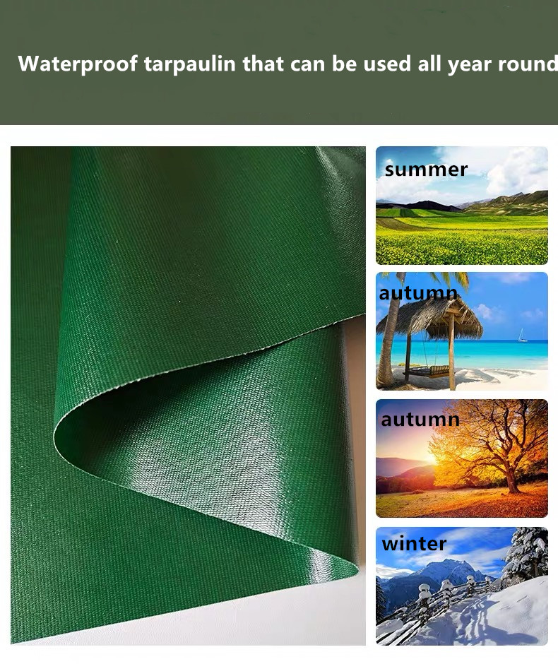 High Strength PVC Tent Fabric Fireproof Waterproof Tarpaulin Durable Coated PVC Tarpaulin