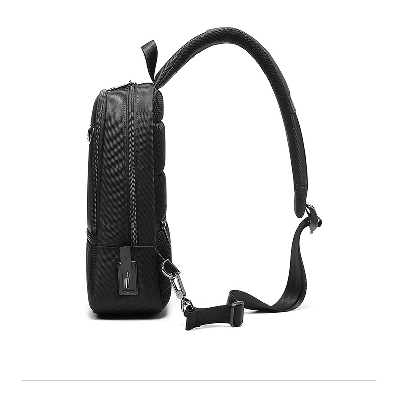 OEM ODM Lightweight Waterproof Crossbody Bag Mens Sling Backpack With Usb Port