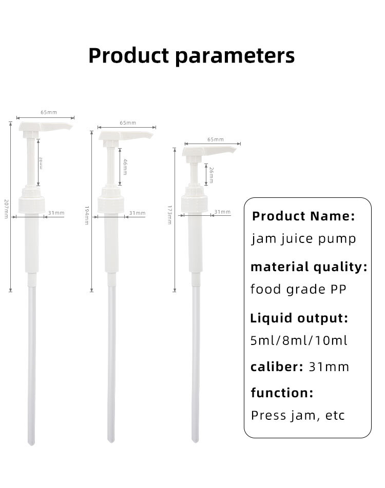 Food Grade Plastic Closure Syrup Dispenser Pump For Hand Washing UKS10 31 - 400
