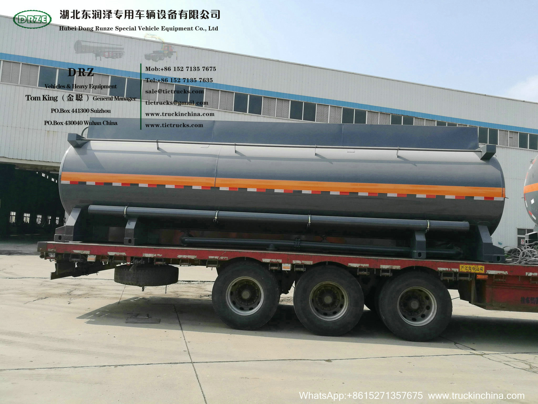 Chemical Acid Tank Body Chemical Liquid Tanker Body with Container Locks Trailer Road Transport WhsApp:+8615271357675