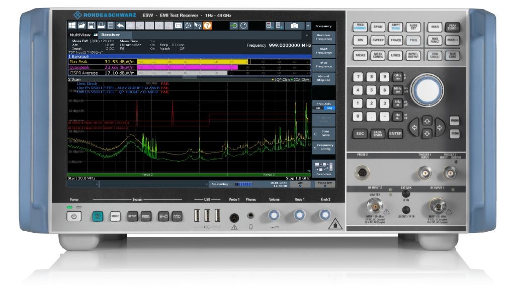 Portable ESW EMI EMC Test Equipment Rohde And Schwarz Practical