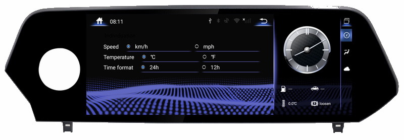 Ouchuangbo car radio gps nav for stereo Lexus ES ES200 ES300h ES260 XV70 2018 support android 9.0 OS 4GB RAM dual zone