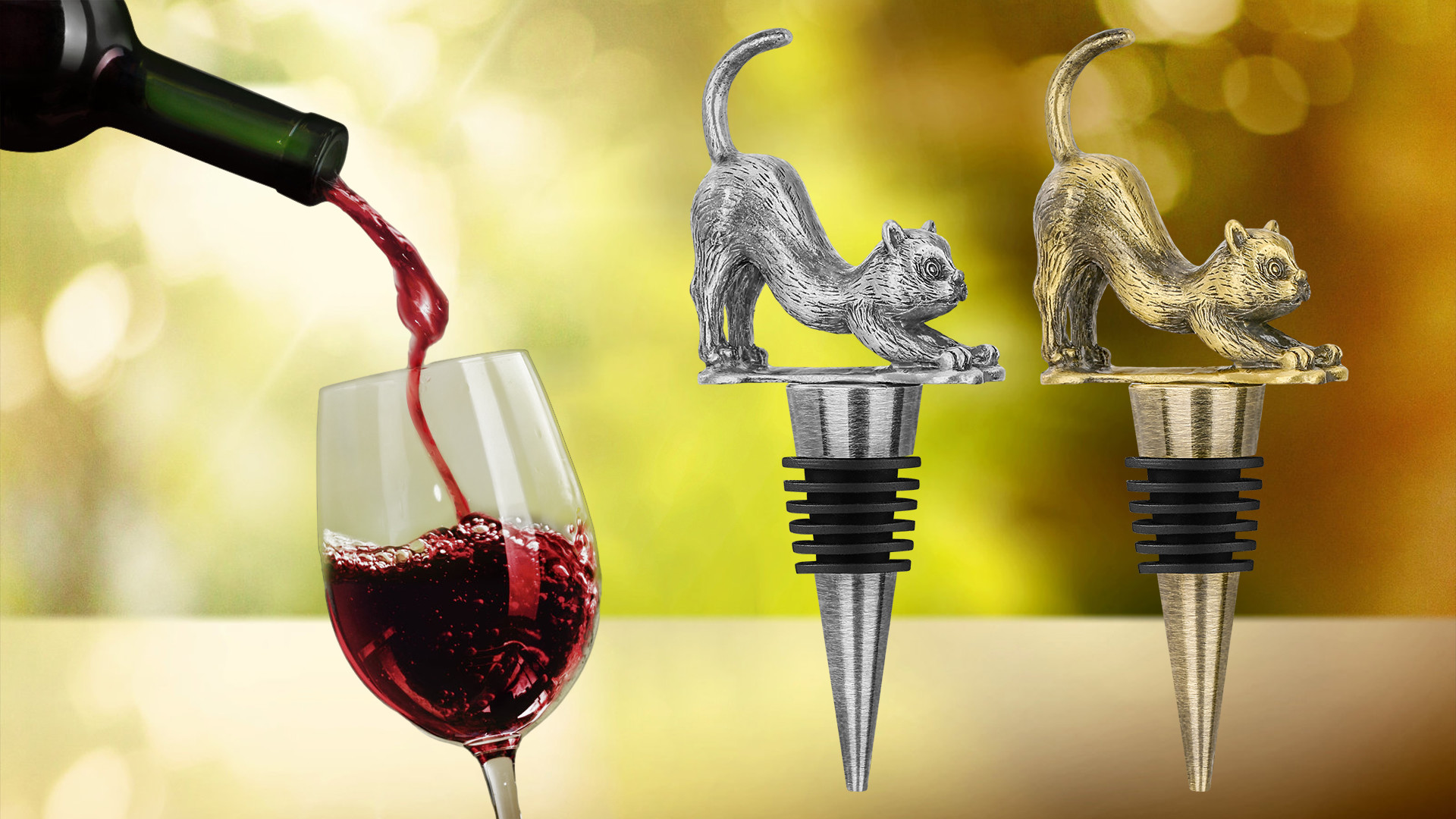 Custom Wine Stopper Golden Christmas Champagne Wine Bottle Stoppers