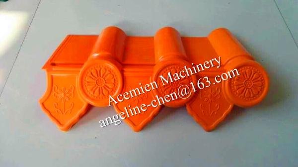 antique building used plastic PVC imitation glazed tile making machine