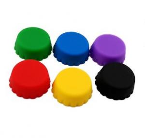 China Silicone Rubber Wine Stoppers,OEM customized logo printing beer silicone bottle cap can be reused on sale