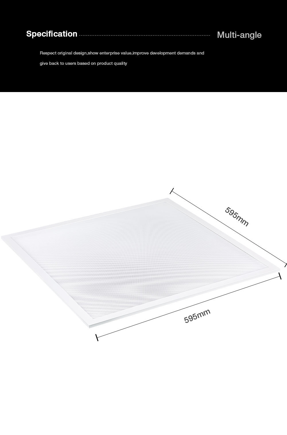 Waterproof LED IP65 Panel Light Multipurpose Flicker Free 40W