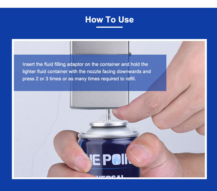 Professional Refined Butane Gas Lighter Refill Valve Tinplate Anti Leakage