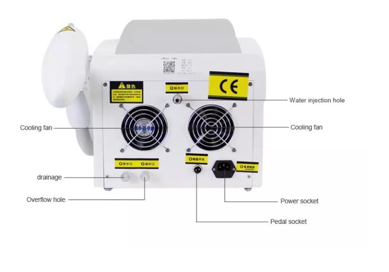 Mini Q Switch Nd Yag Laser Tattoo Removal Machine 1064nm 532nm 1320nm
