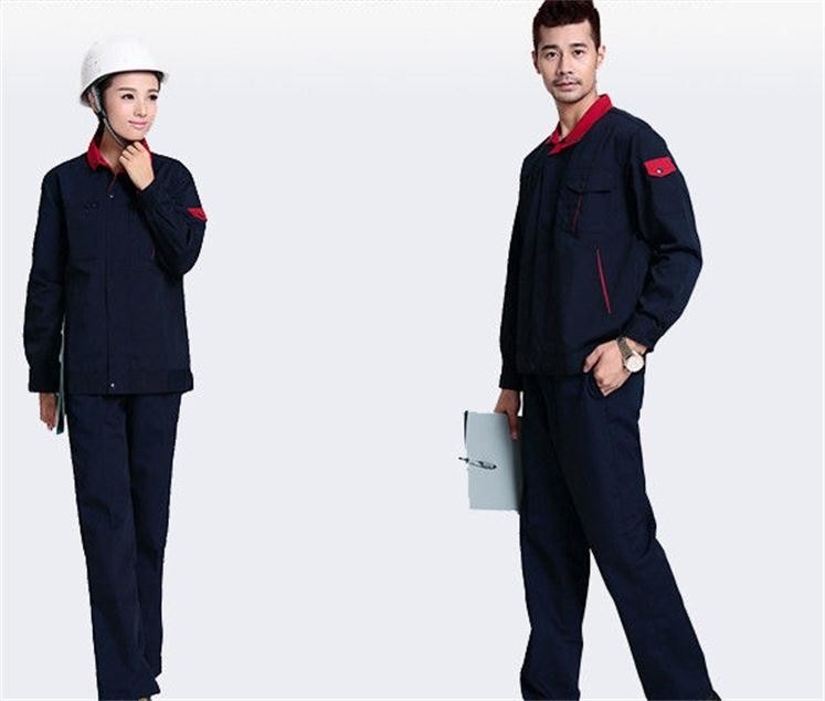 Contrast Color 100% Cotton Mechanic Work Uniforms Pull - Resistant Fashion Personality
