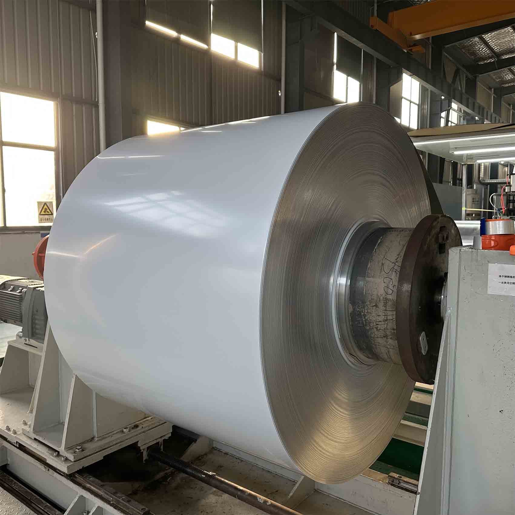 Alloy 3003 24 Gauge X 48" White Color Coating Aluminum Coil Prepainted Aluminum Sheet For Grille Ceilling Producing