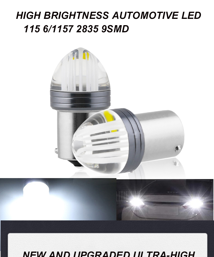 High Power LED Brake Turn Signal Lights 1156 With Led 2835 12V Canbus Bulb Brake Light