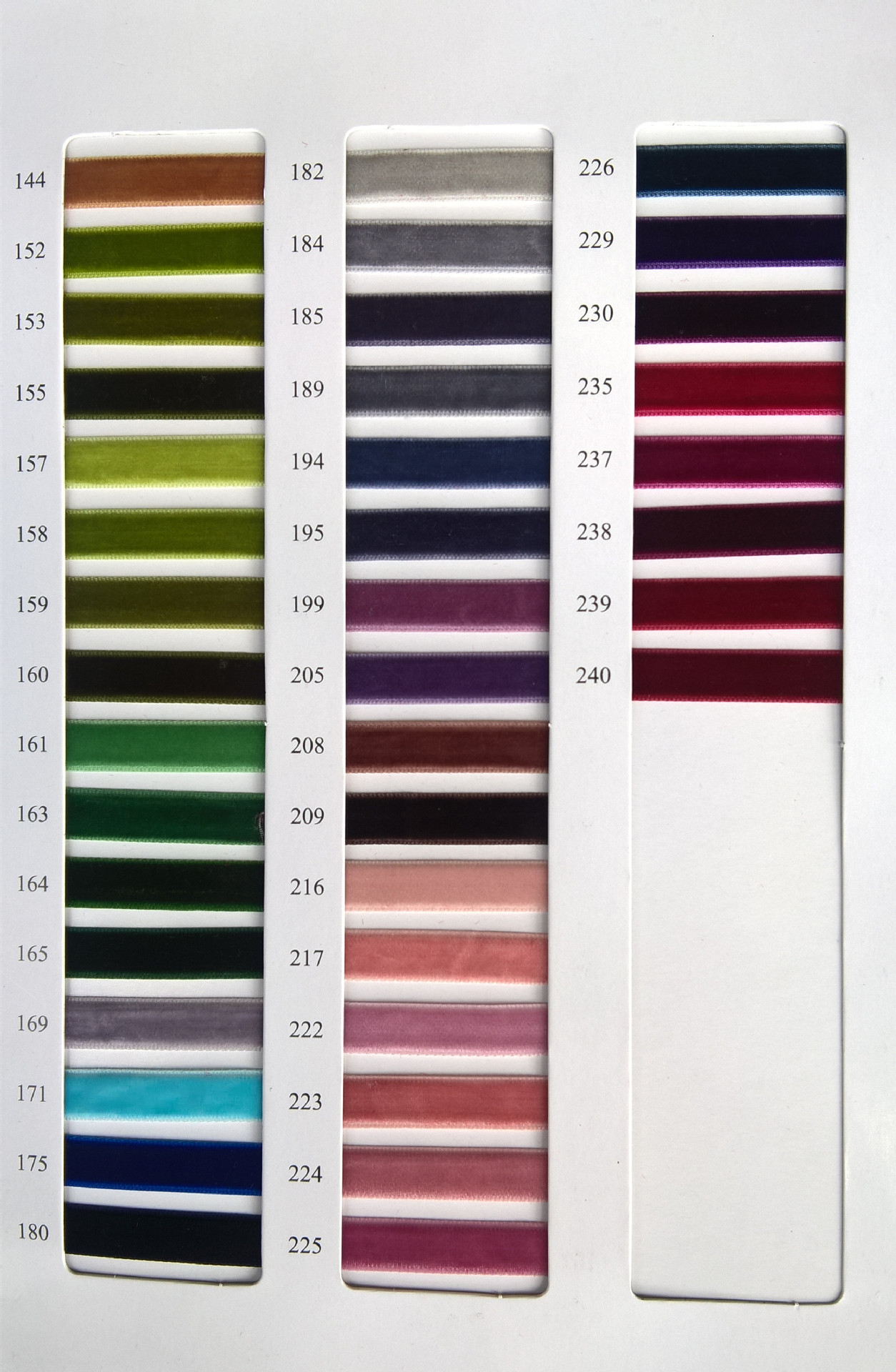 Wholesale 2mm to 50mm wide 100% nylon coloured single side velvet ribbon