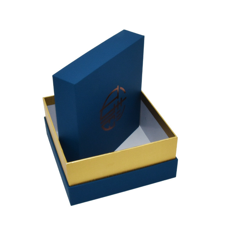 Cardboard Branded Pre Wrapped Gift Box Silk Packaging Two Lid Bottom