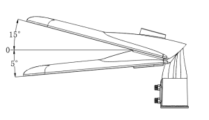 Die Casting Aluminium 2835/3030 LED Street Light Fixtures With 72-224 LED Quantity And 220-240Vac