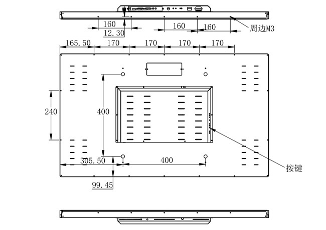 43-Inch Windows Embedded Screen for Smart Infrastructure, Stadium Displays, Immersive Advertising, and Control Centers
