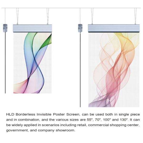 SculptStone Holographic Invisible Screen Poster Series Huge Size 55" 70" 100" 135"