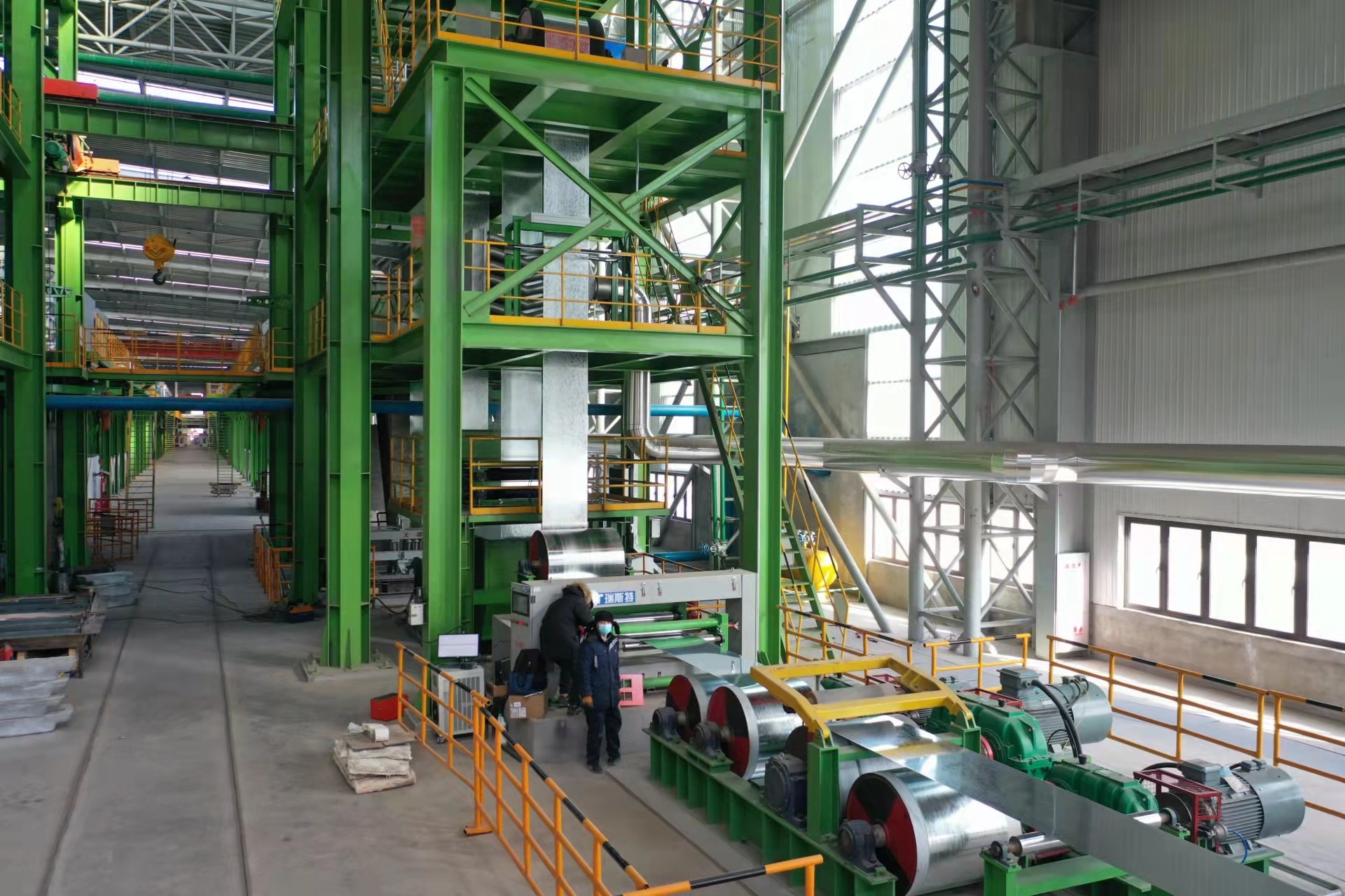 Steel Continuous Galvanizing Line Equipment Hot Dip Galvalume 600-1250mm