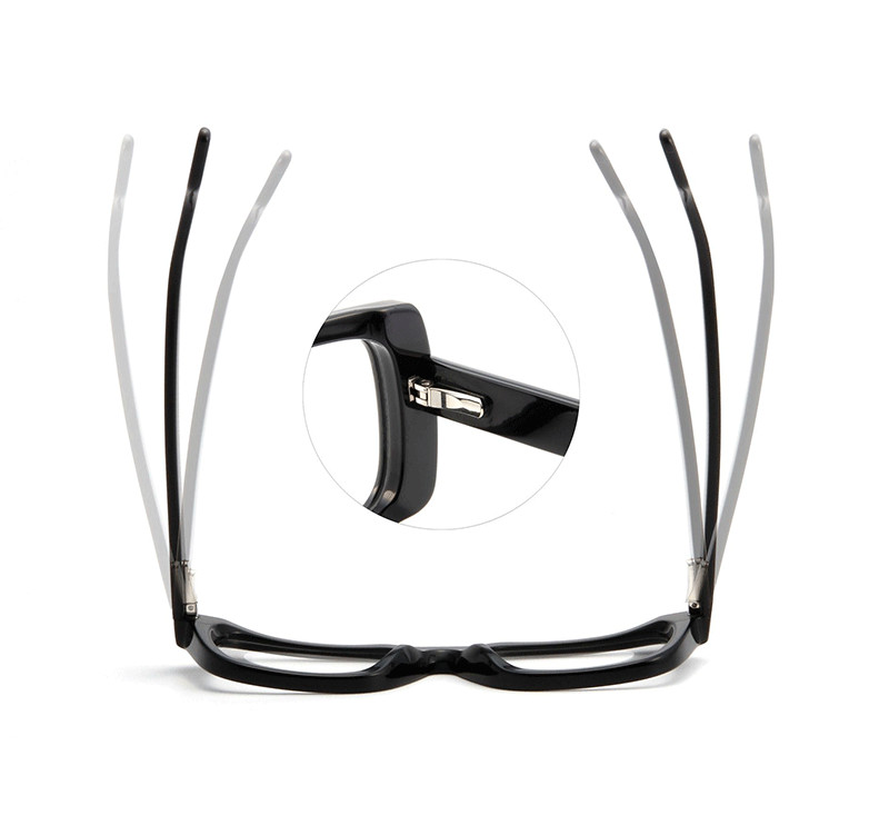Square Small Acetate Fiber Frame Glasses Men Women Optical Resin Ac Lens