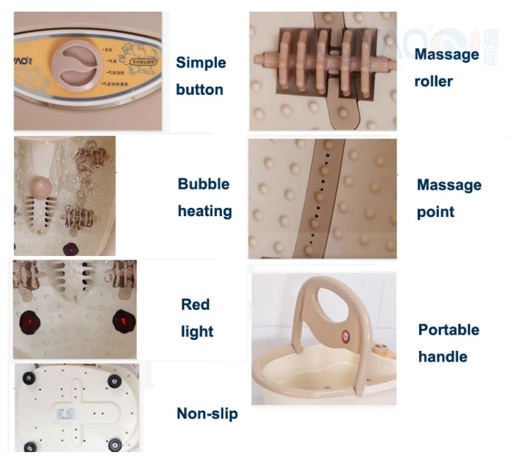 Blood Circulation Foot Bath And Massager , ABS And PP Material Leg Spa Bath Massager