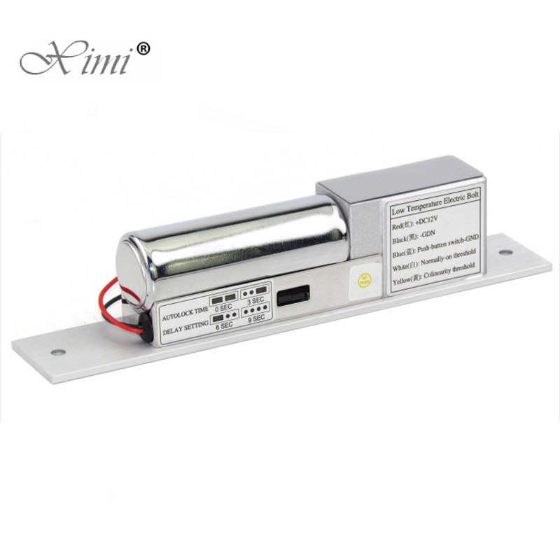 800KG Holder Force Access Control Glass Door Lock Low Temperature And Door Status Feedback Electric Bolt Lock