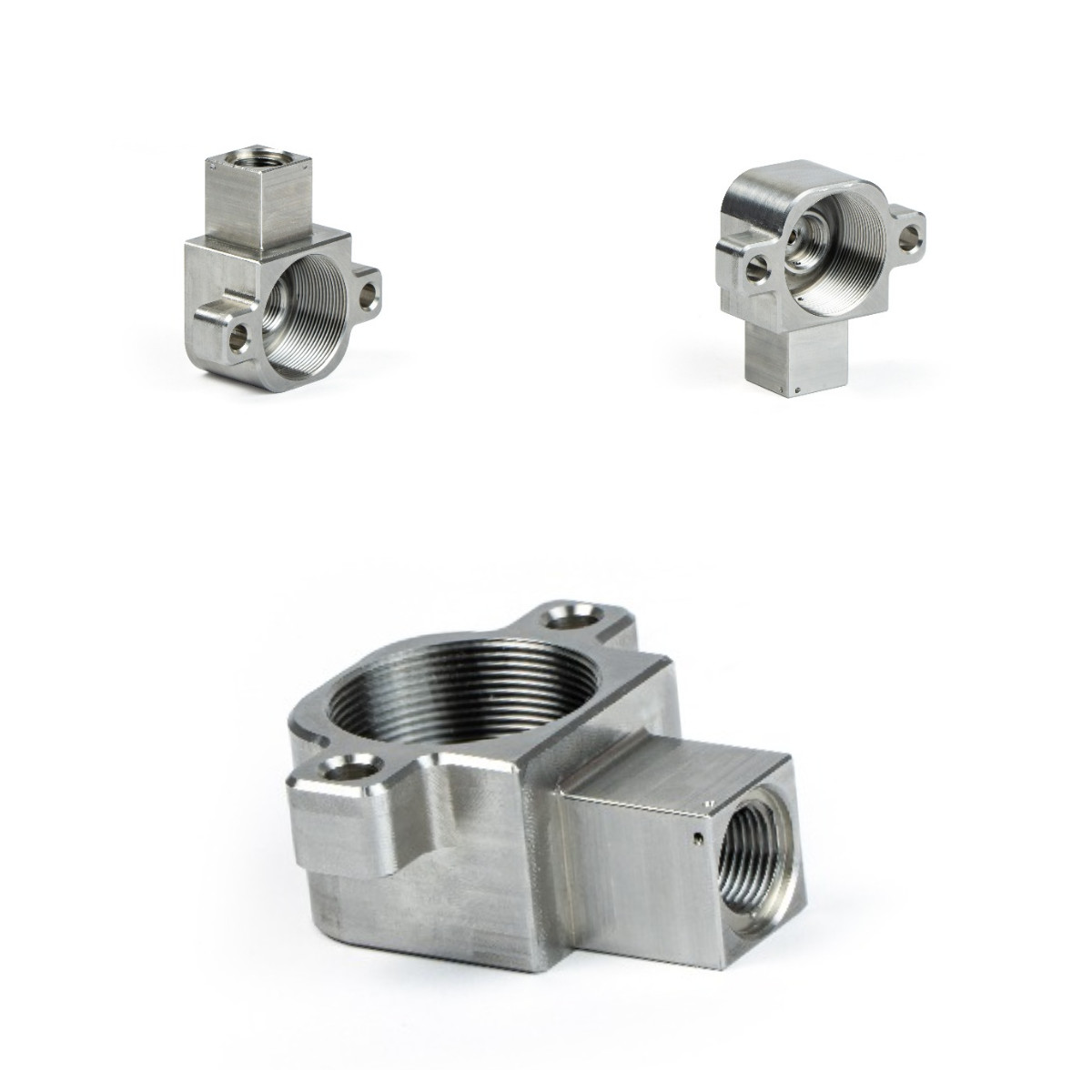 CNC Machined Alloy Steel Components With Internal Threads