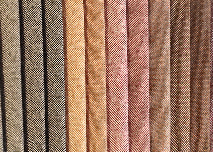 100% Polyester automobile seat cover sofa multicolor linen fabric yarn-dyed fabric
