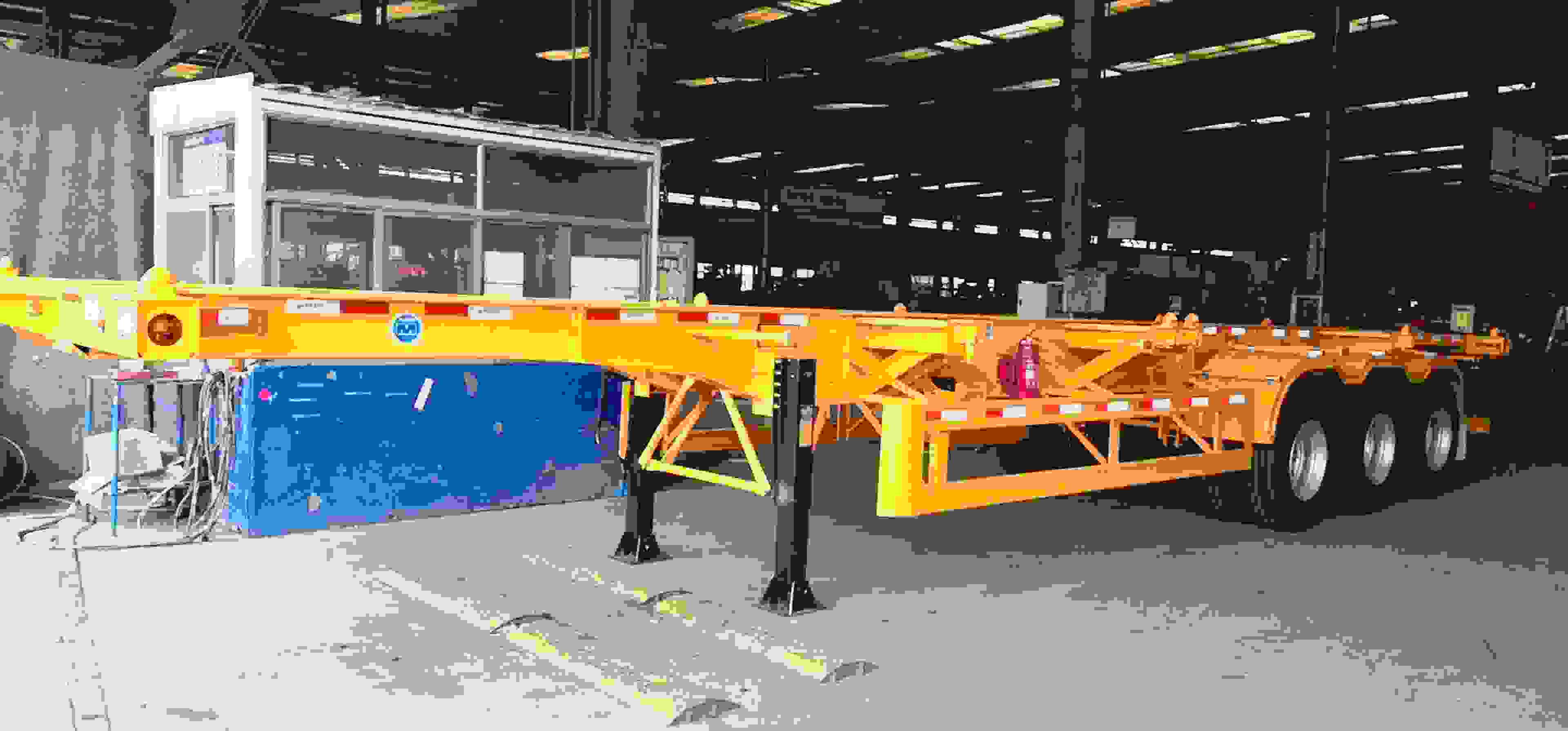 20001-25000 kg Max Payload CIMC Axle's 3-Axis Container Chassis Frames