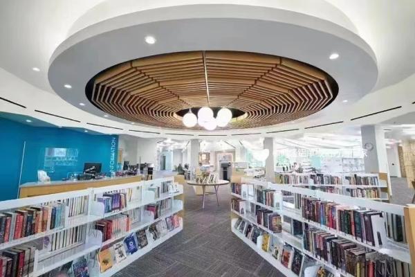 Metal Acoustic Ceiling Tiles Woodgrain Aluminium Composite Sound Proof