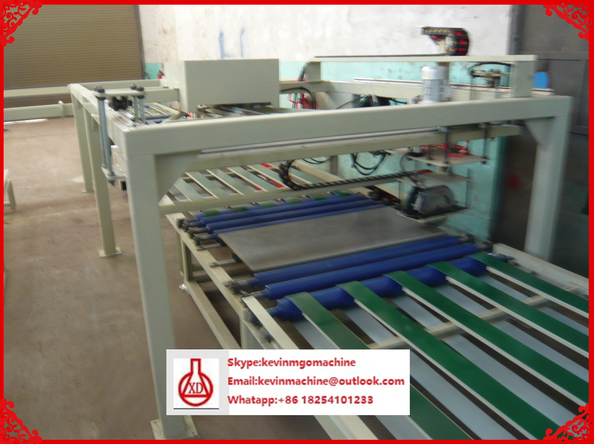 Double Roller Extruding Tech Sandwich Panel Making Machine , Magnesium Oxide Wall Panel Equipment
