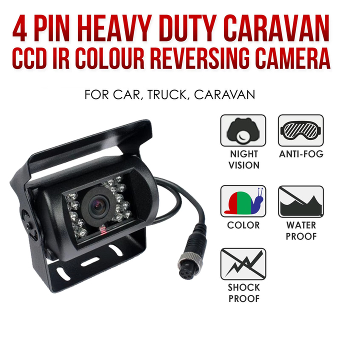 Universal 12V Dash Cam Maxi Truck Back-up Camera With Built In 18 IR LED For Night Assistance