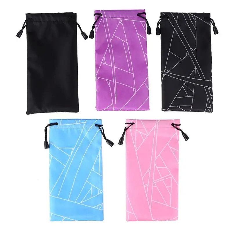 Custom Logo Microfiber Drawstring Dust Bag For Eyeglasses Storage And Protection