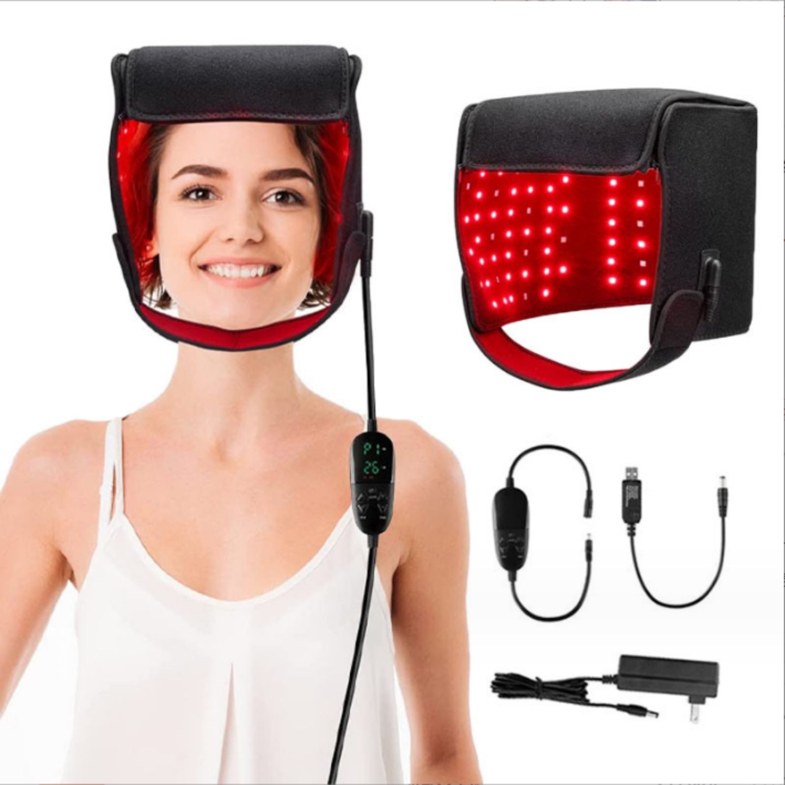 150 LEDs 660nm and 830nm Wavelength Infrared Light Whole Body Therapy Hair Growth Laser Infrared Light Hood