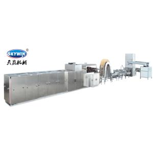 Buy cheap 304 Stainless Steel Wafer Biscuit Making Machine / Wafer Production Line product